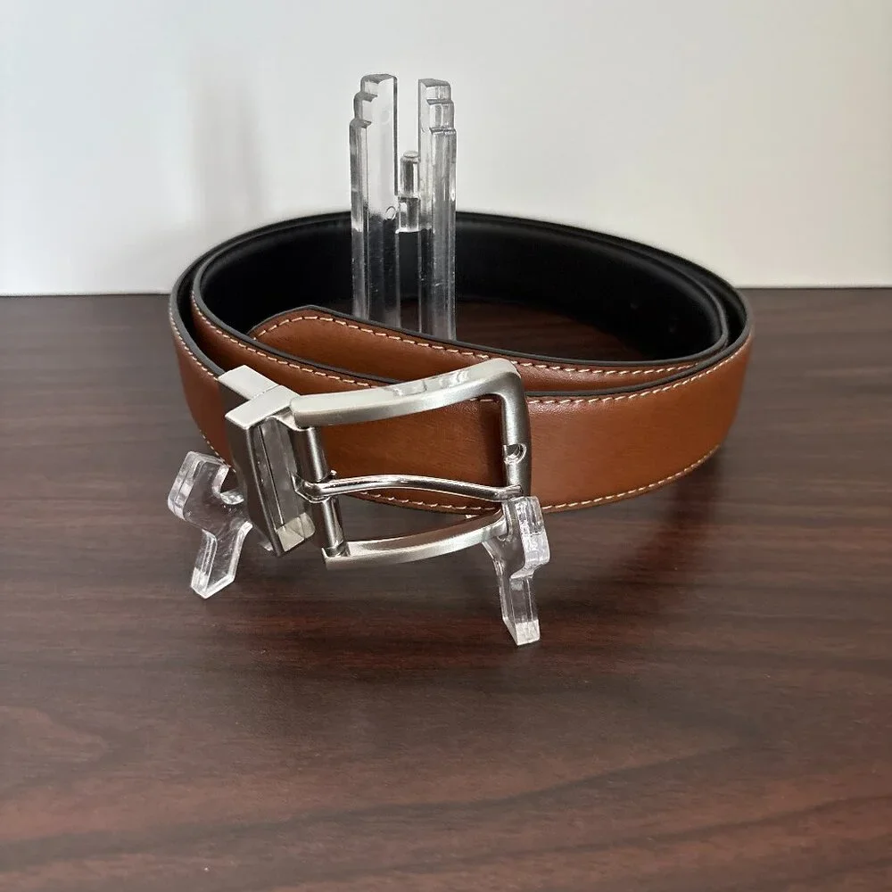 Steve Madden Men's Dress Casual Every Day Reversible Belt Preppy Office Size 36